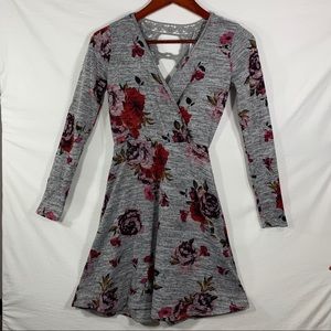 Candies Floral Knit Dress Women Sz XS
